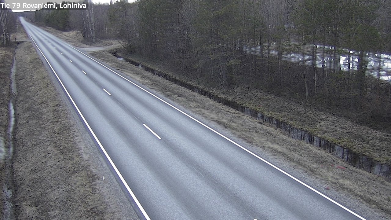 Weather Camera Image Väg 79 Rovaniemi Lohiniva, Rovaniemi, Lappi