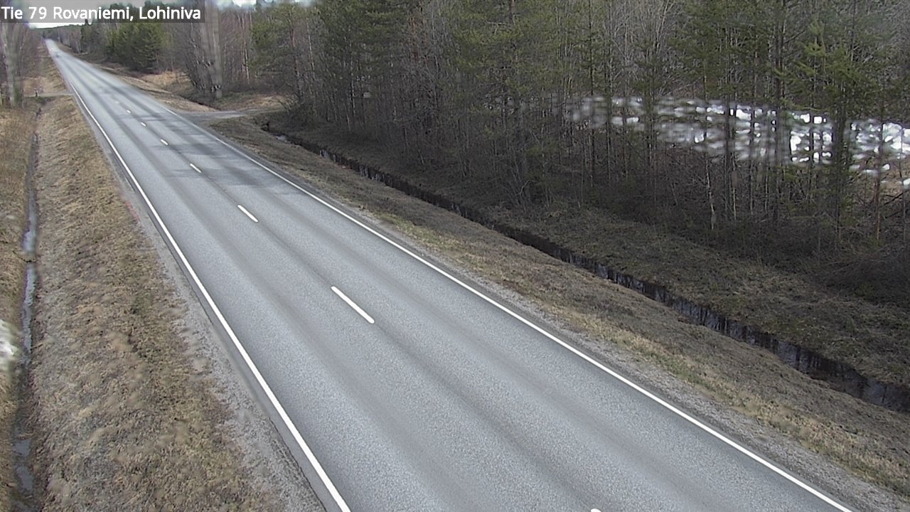 Weather Camera Image Road 79 Rovaniemi Lohiniva, Rovaniemi, Lappi