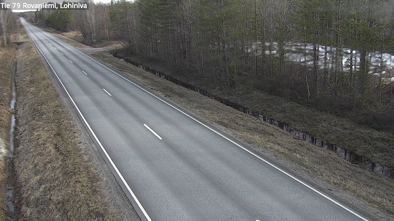 Weather Camera Image Road 79 Rovaniemi Lohiniva, Rovaniemi, Lappi