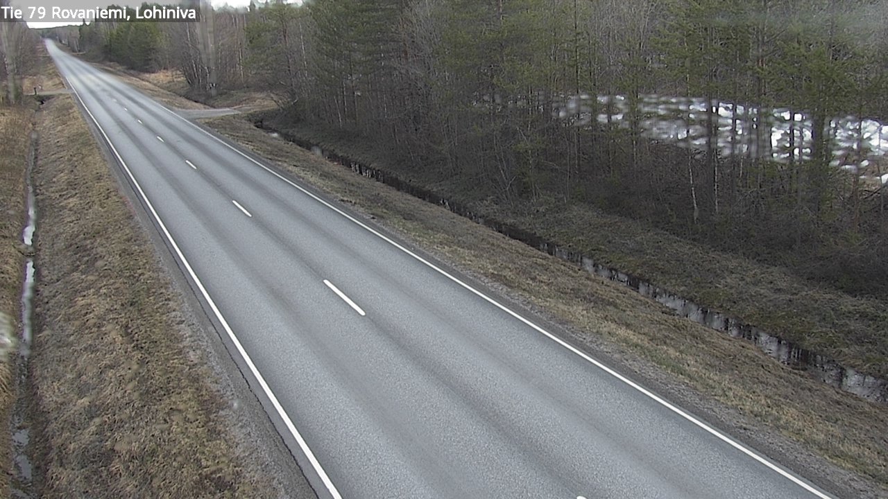 Weather Camera Image Road 79 Rovaniemi Lohiniva, Rovaniemi, Lappi
