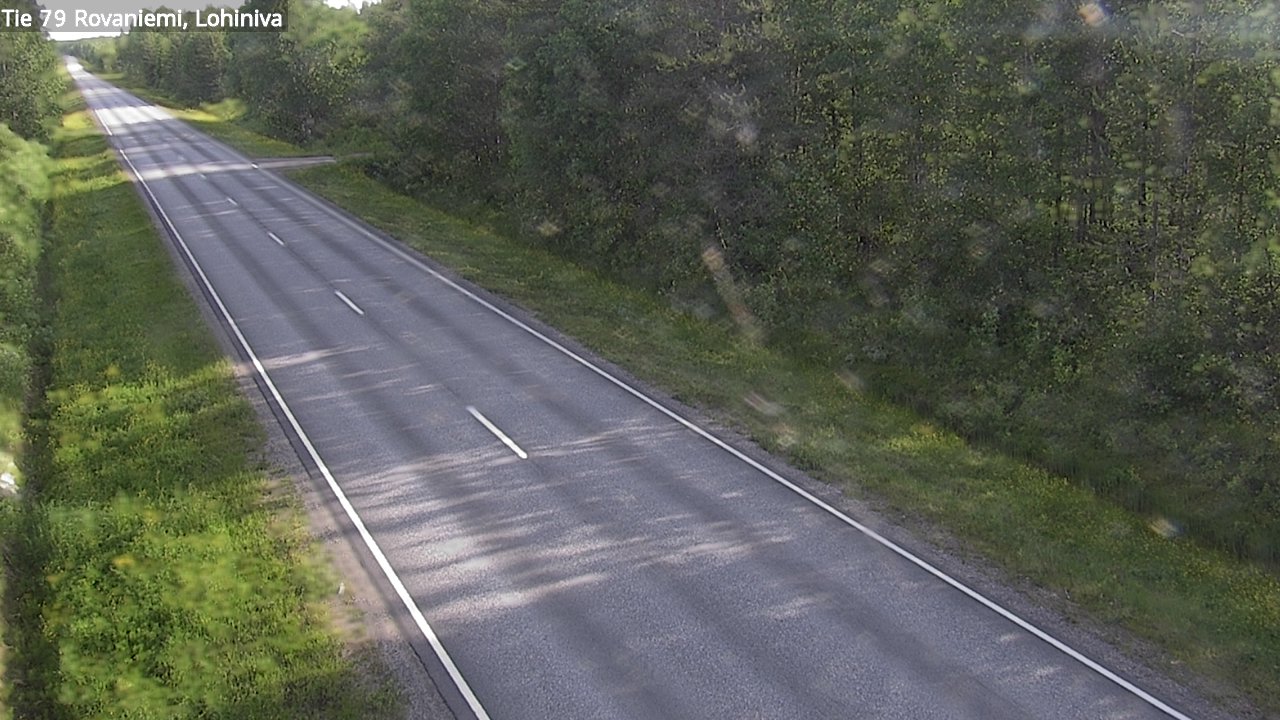 Weather Camera Image Väg 79 Rovaniemi Lohiniva, Rovaniemi, Lappi