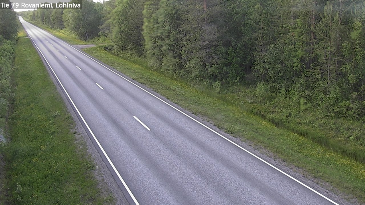 Weather Camera Image Väg 79 Rovaniemi Lohiniva, Rovaniemi, Lappi