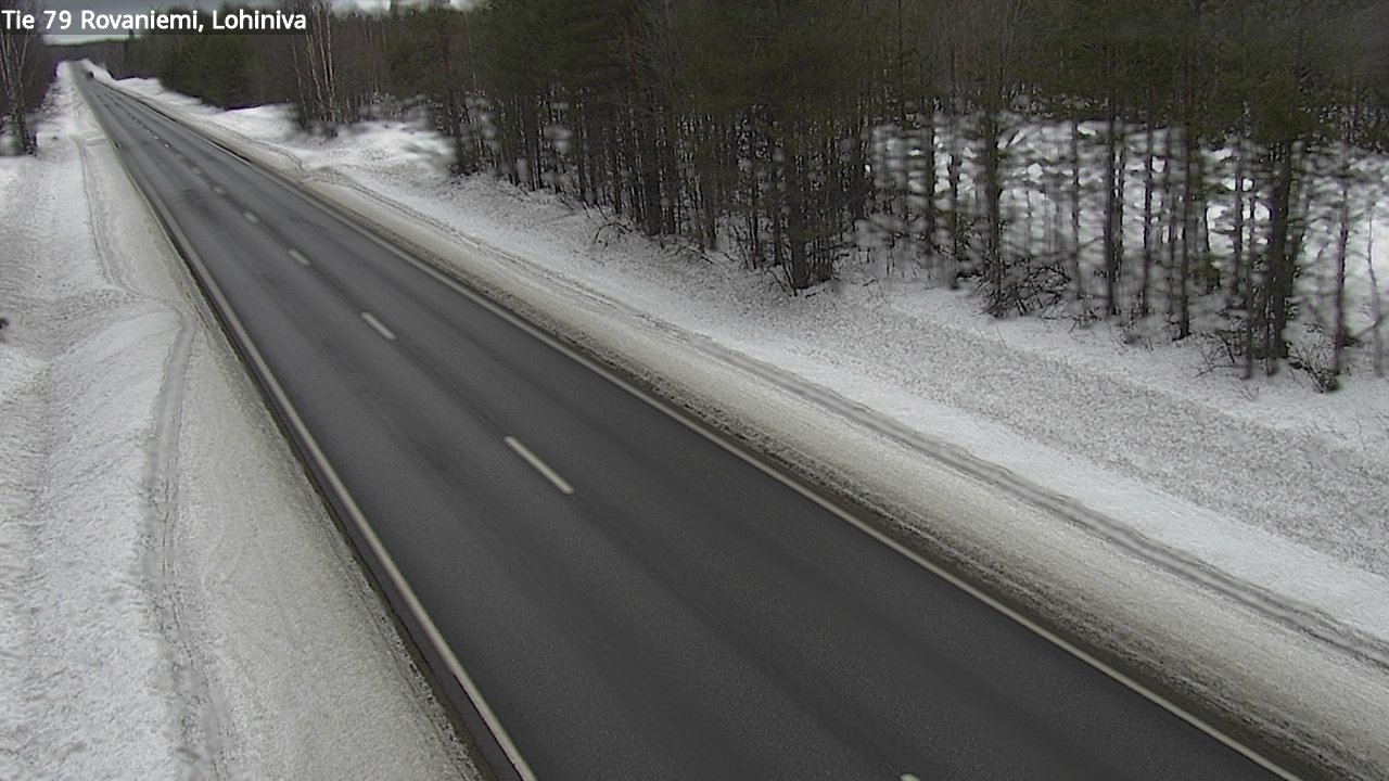 Weather Camera Image Väg 79 Rovaniemi Lohiniva, Rovaniemi, Lappi