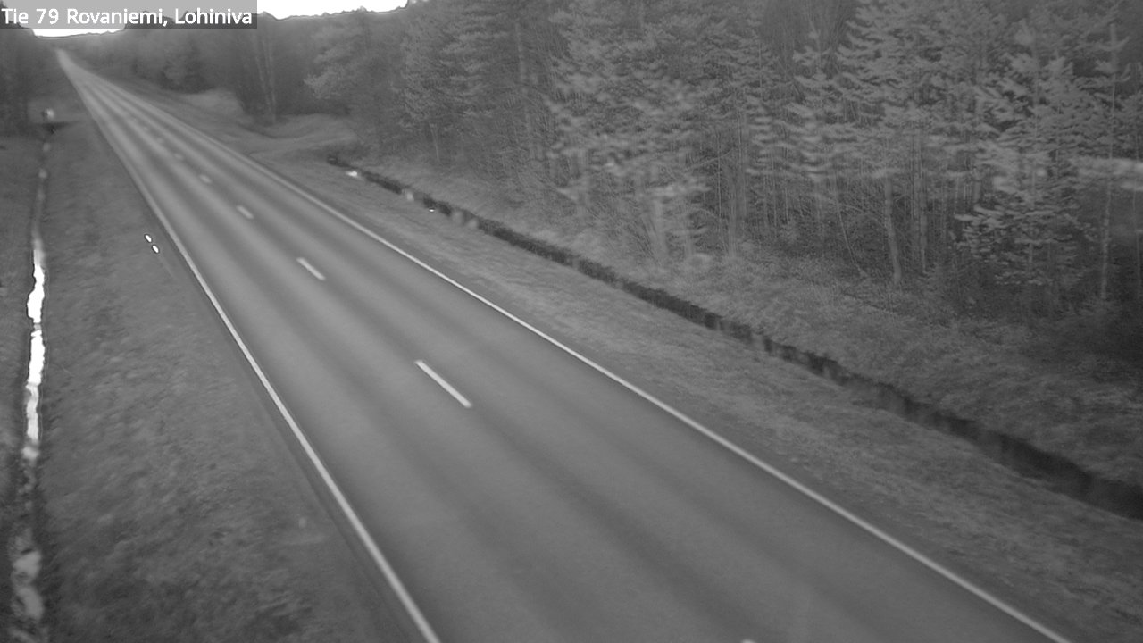 Weather Camera Image Road 79 Rovaniemi Lohiniva, Rovaniemi, Lappi