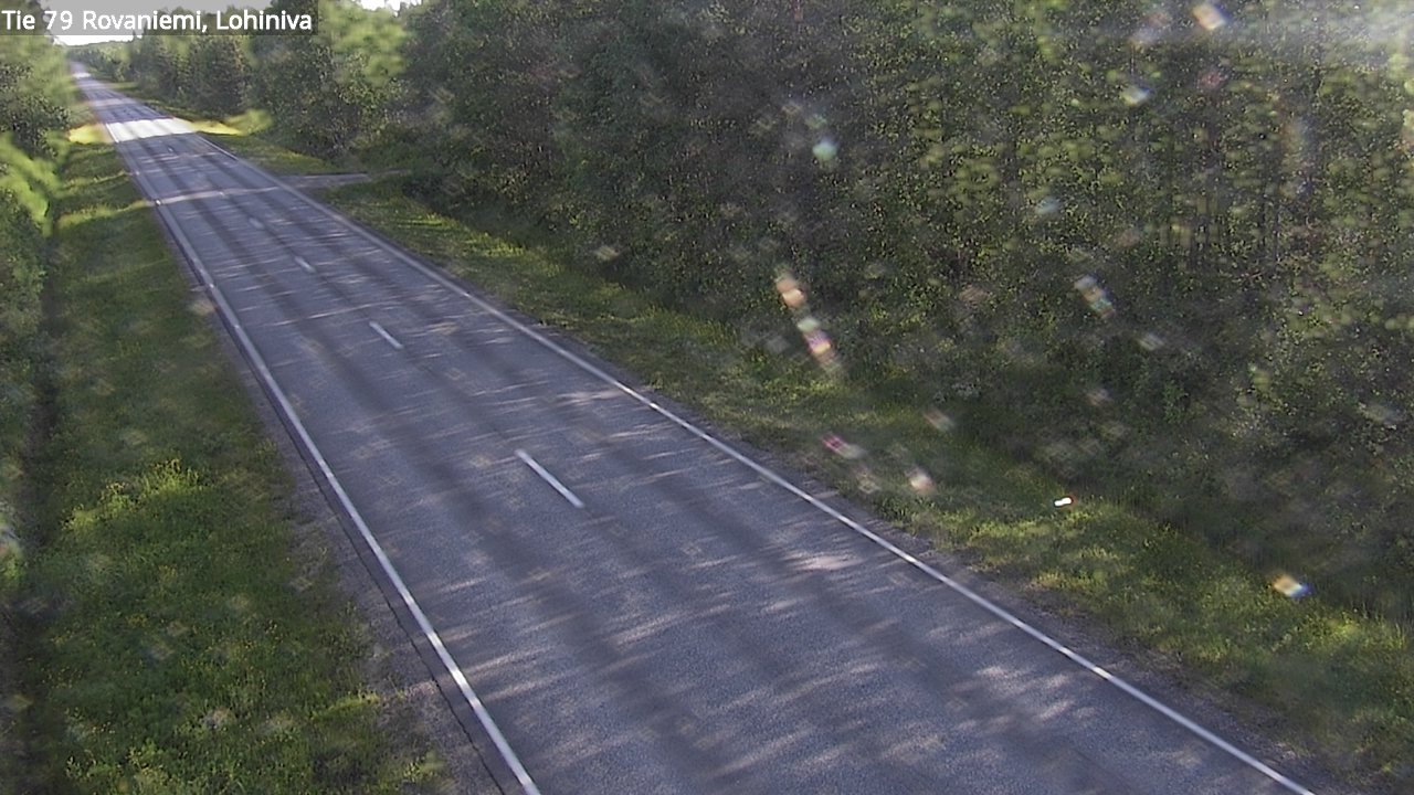 Weather Camera Image Väg 79 Rovaniemi Lohiniva, Rovaniemi, Lappi