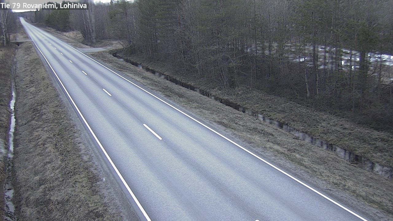 Weather Camera Image Väg 79 Rovaniemi Lohiniva, Rovaniemi, Lappi