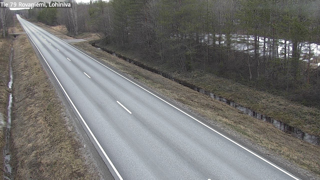 Weather Camera Image Road 79 Rovaniemi Lohiniva, Rovaniemi, Lappi