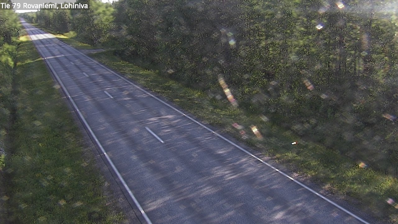 Weather Camera Image Väg 79 Rovaniemi Lohiniva, Rovaniemi, Lappi