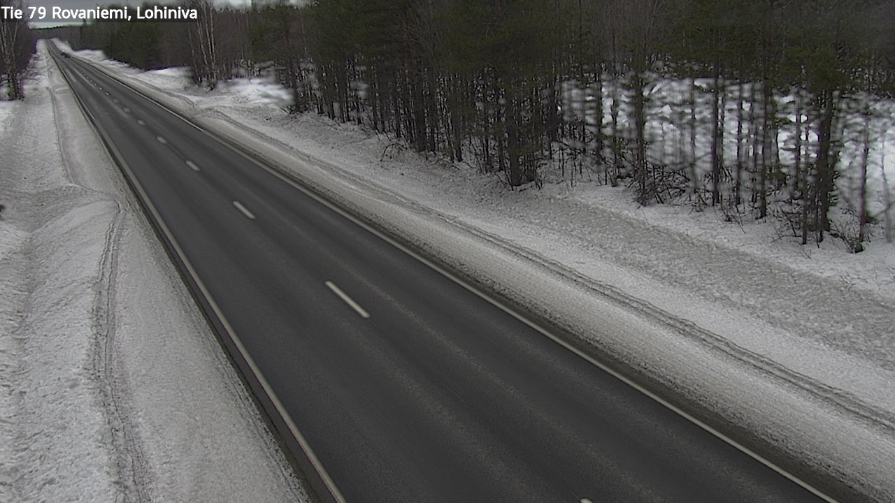 Weather Camera Image Road 79 Rovaniemi Lohiniva, Rovaniemi, Lappi
