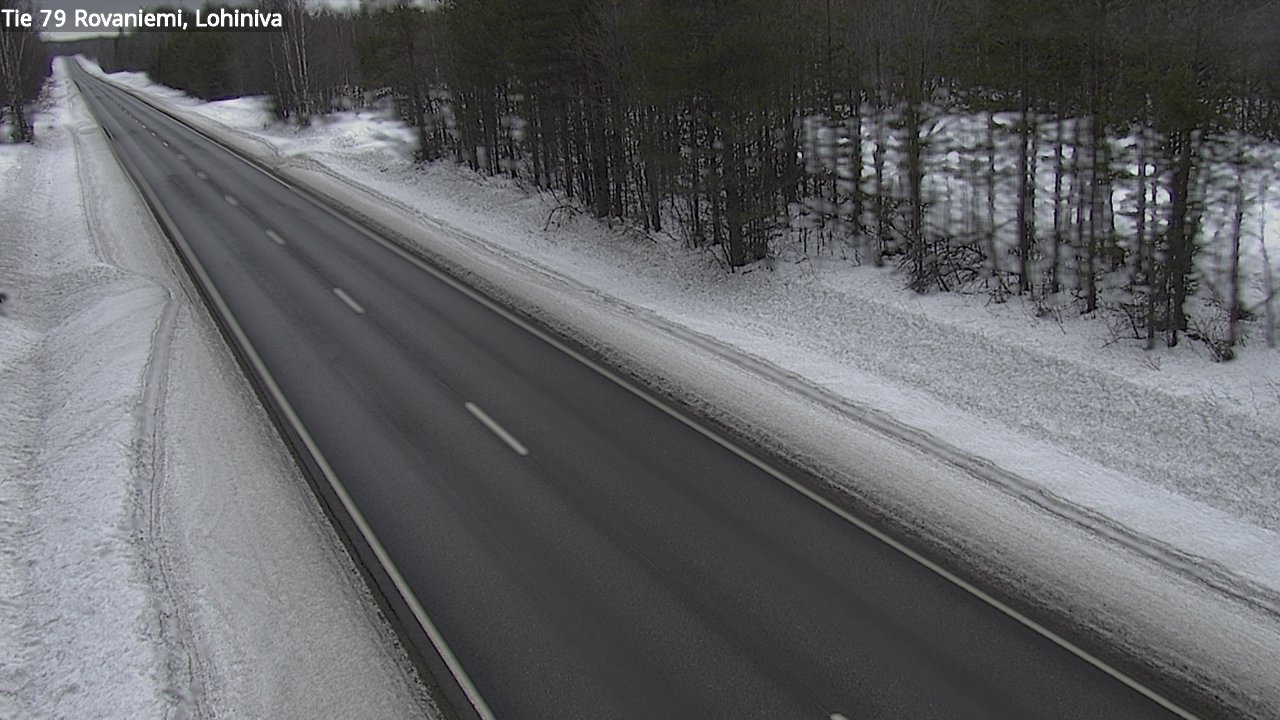 Weather Camera Image Väg 79 Rovaniemi Lohiniva, Rovaniemi, Lappi
