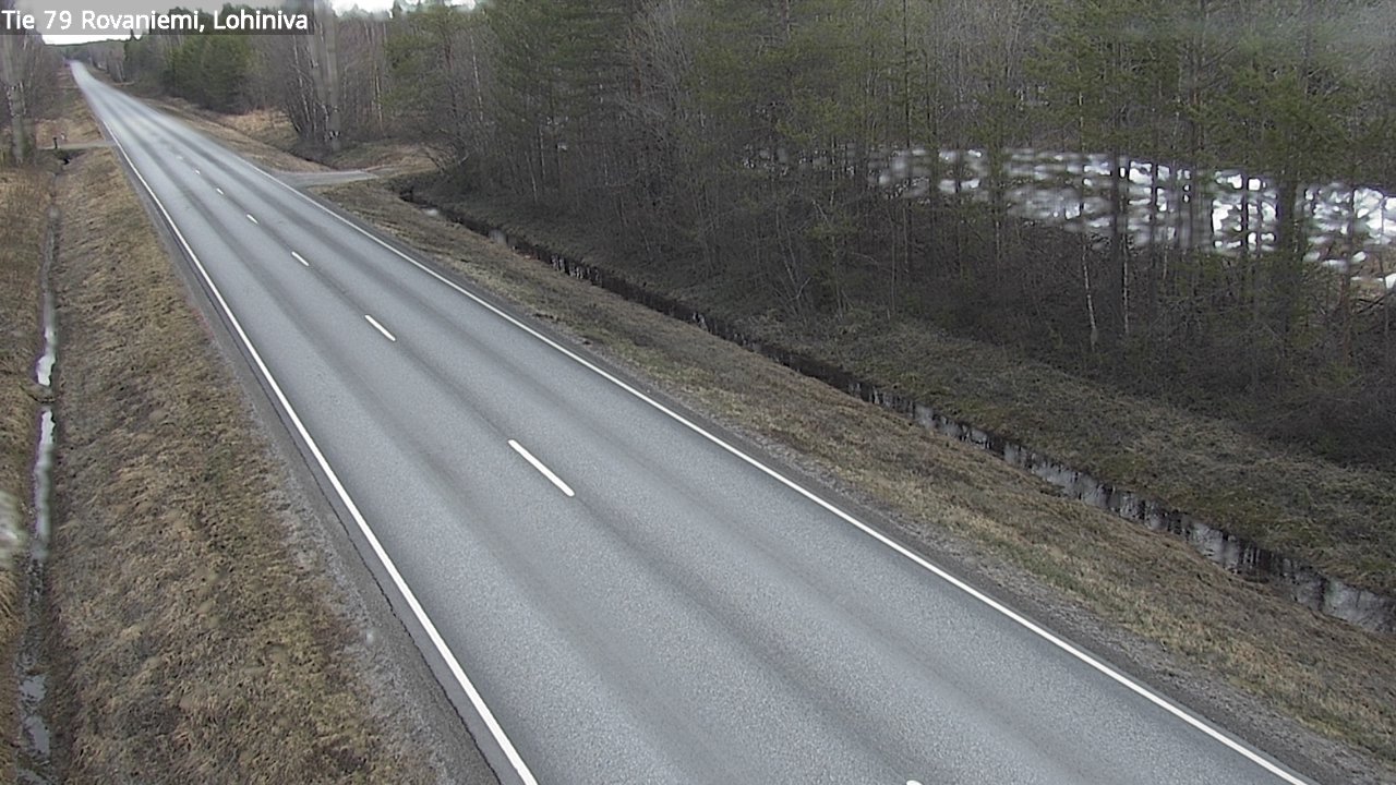 Weather Camera Image Road 79 Rovaniemi Lohiniva, Rovaniemi, Lappi