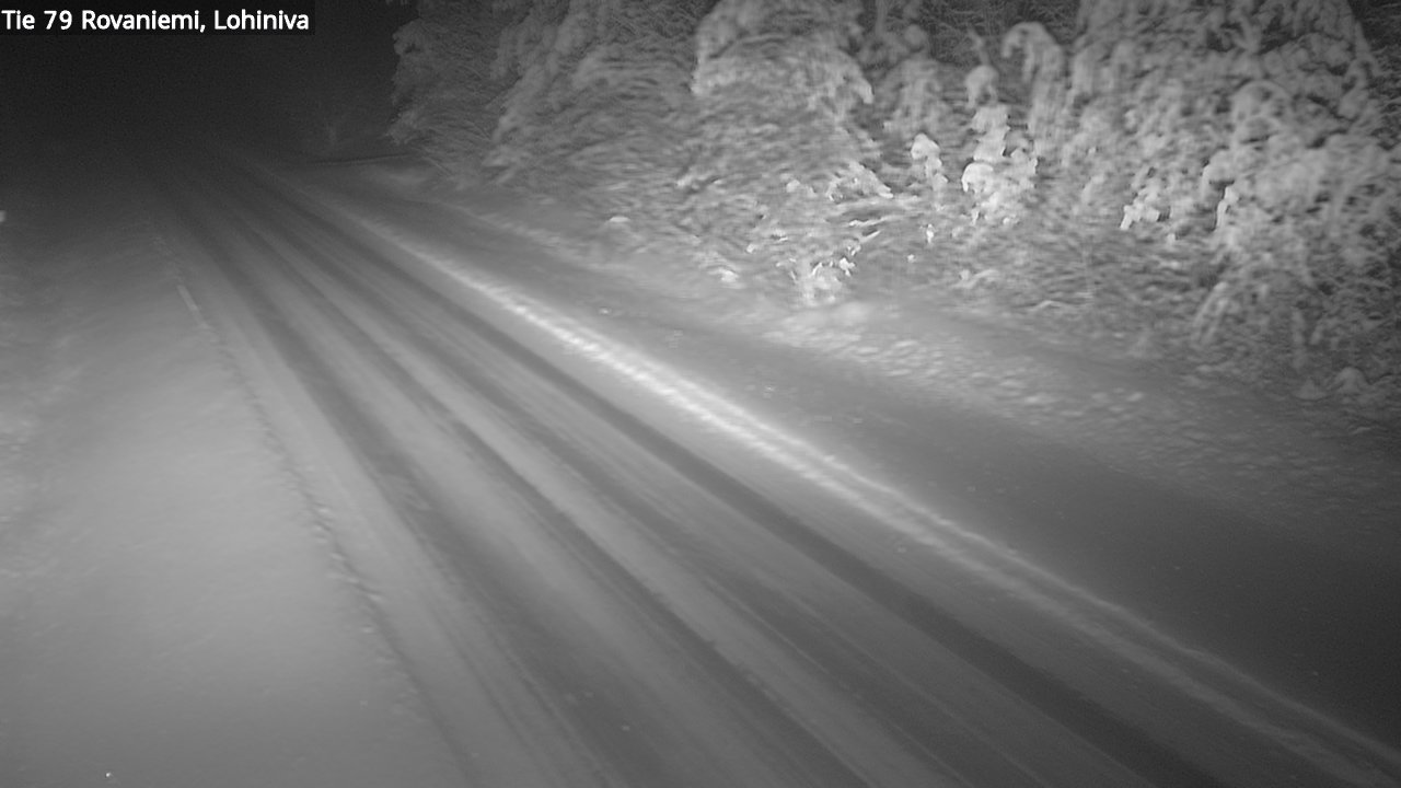 Weather Camera Image Road 79 Rovaniemi Lohiniva, Rovaniemi, Lappi