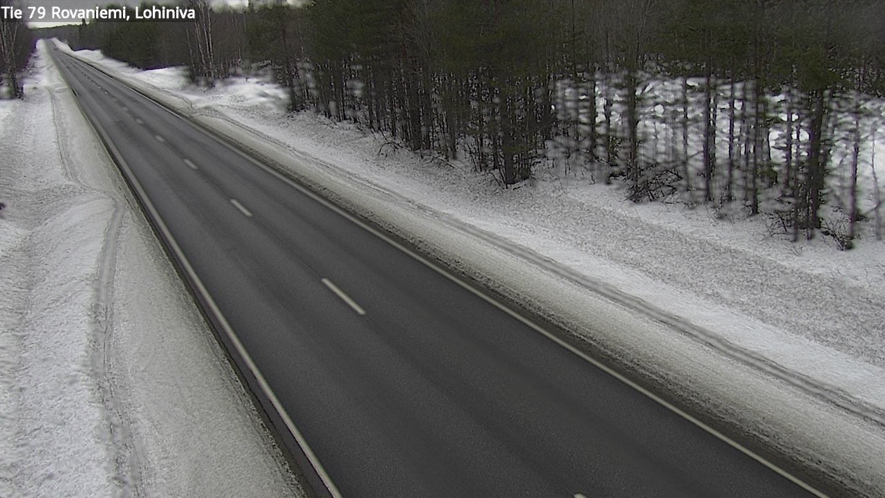Weather Camera Image Väg 79 Rovaniemi Lohiniva, Rovaniemi, Lappi