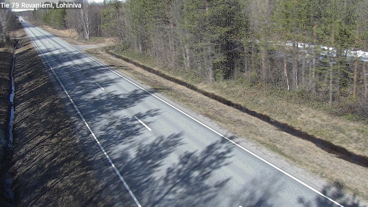 Weather Camera Image Road 79 Rovaniemi Lohiniva, Rovaniemi, Lappi