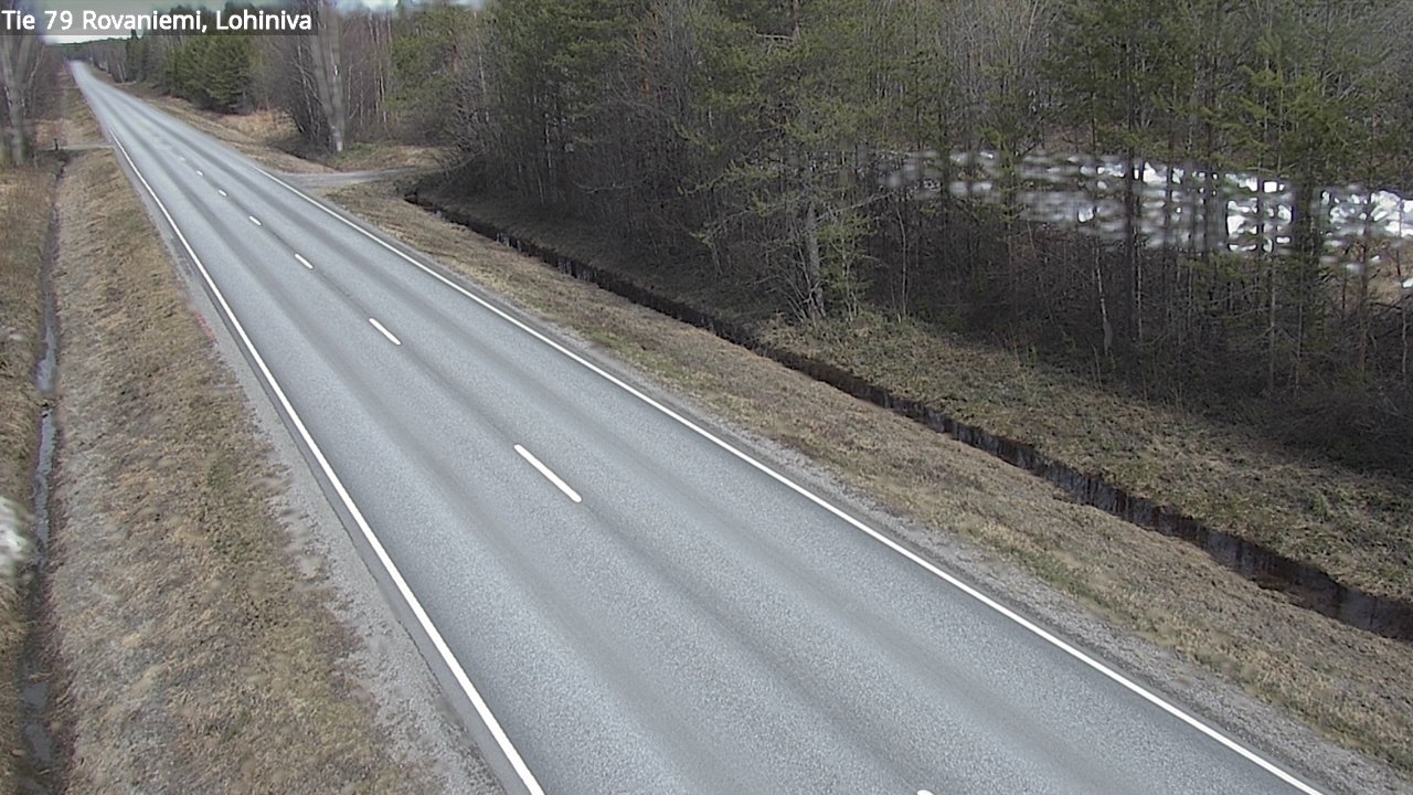 Weather Camera Image Road 79 Rovaniemi Lohiniva, Rovaniemi, Lappi
