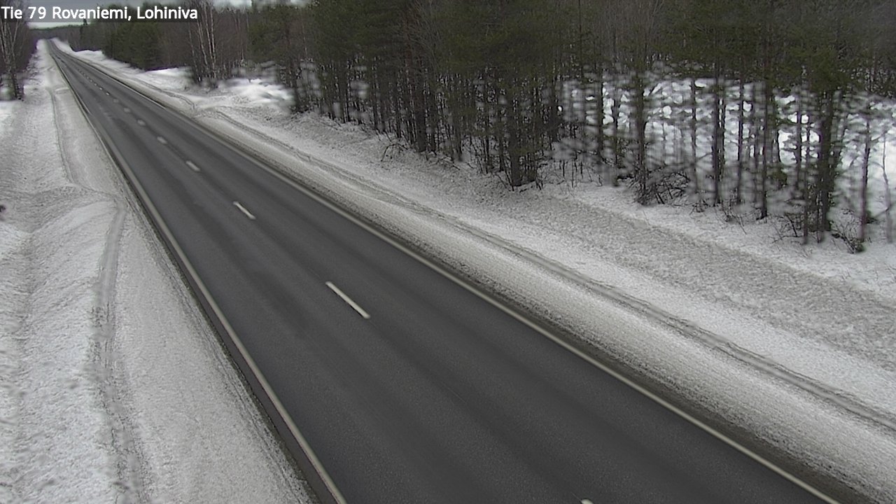 Weather Camera Image Road 79 Rovaniemi Lohiniva, Rovaniemi, Lappi