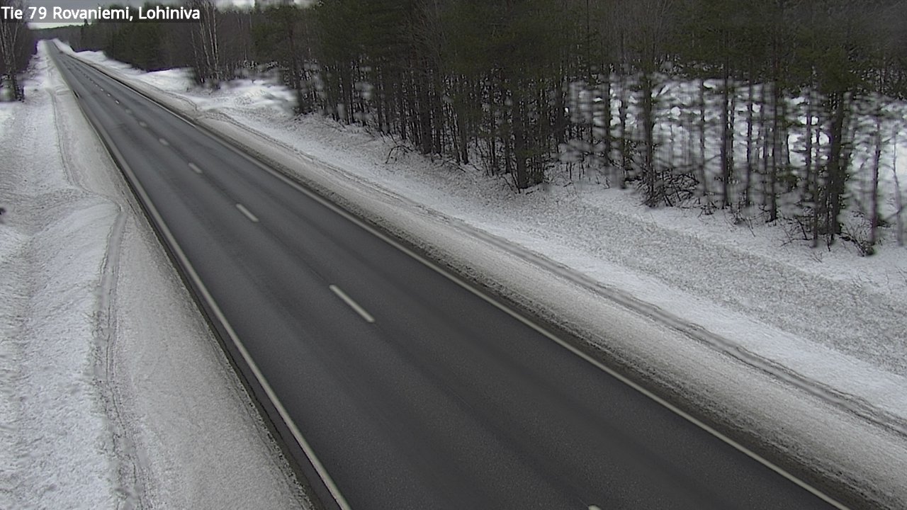 Weather Camera Image Väg 79 Rovaniemi Lohiniva, Rovaniemi, Lappi