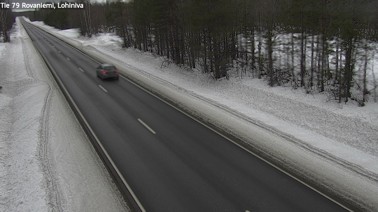Weather Camera Image Väg 79 Rovaniemi Lohiniva, Rovaniemi, Lappi