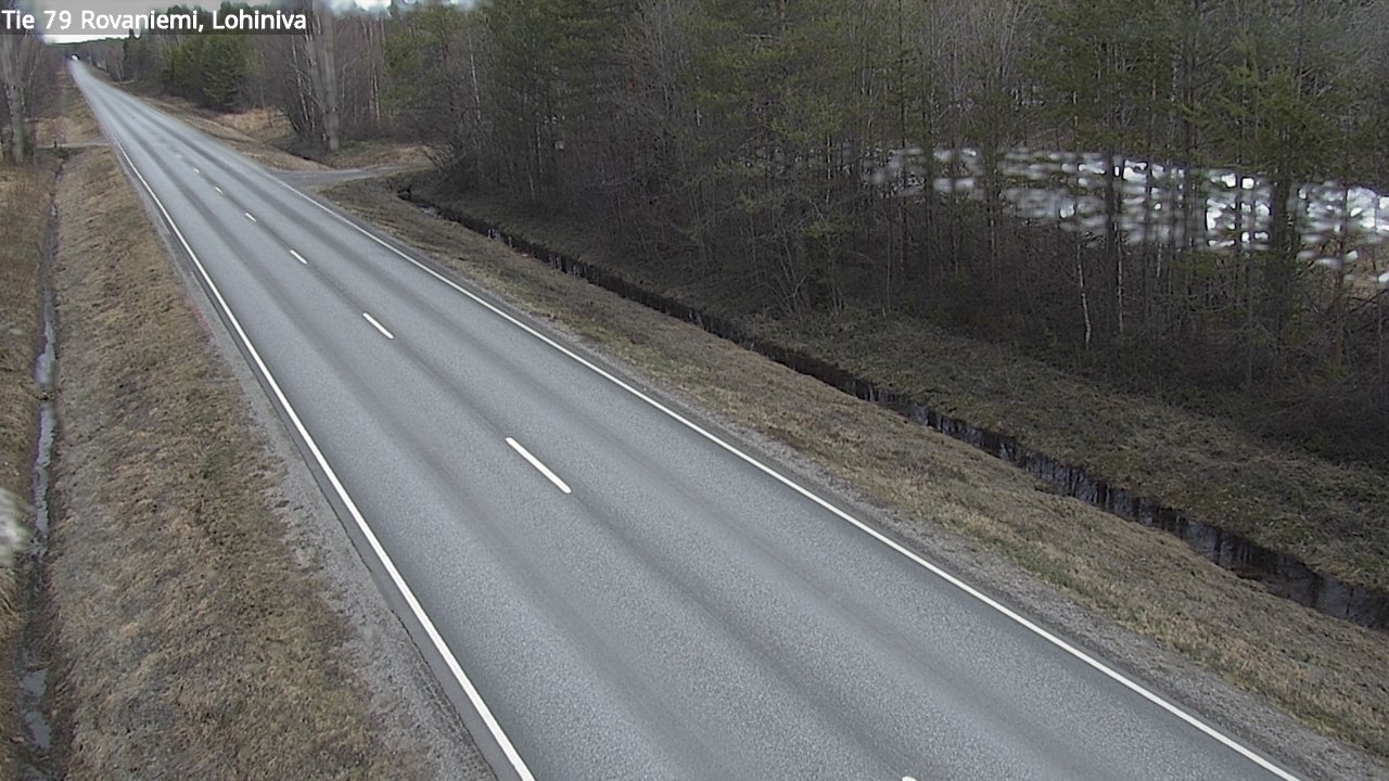 Weather Camera Image Road 79 Rovaniemi Lohiniva, Rovaniemi, Lappi
