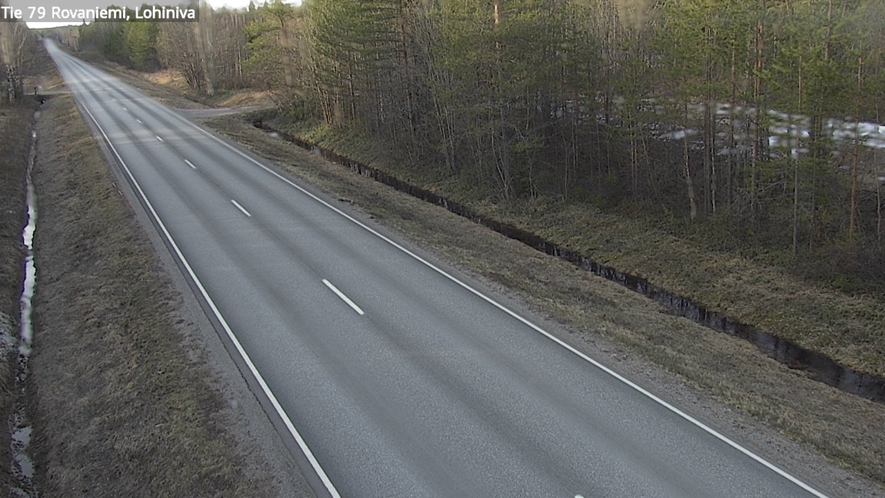 Weather Camera Image Road 79 Rovaniemi Lohiniva, Rovaniemi, Lappi