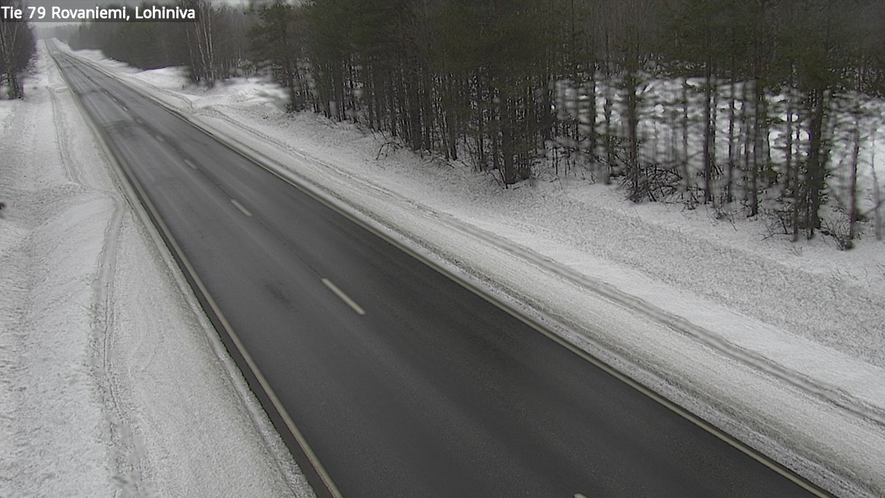 Weather Camera Image Road 79 Rovaniemi Lohiniva, Rovaniemi, Lappi