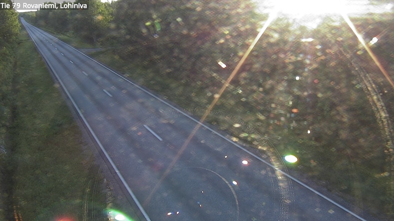 Weather Camera Image Väg 79 Rovaniemi Lohiniva, Rovaniemi, Lappi