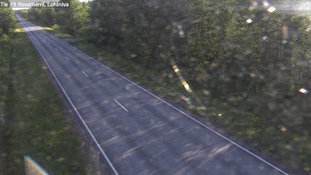 Weather Camera Image Väg 79 Rovaniemi Lohiniva, Rovaniemi, Lappi