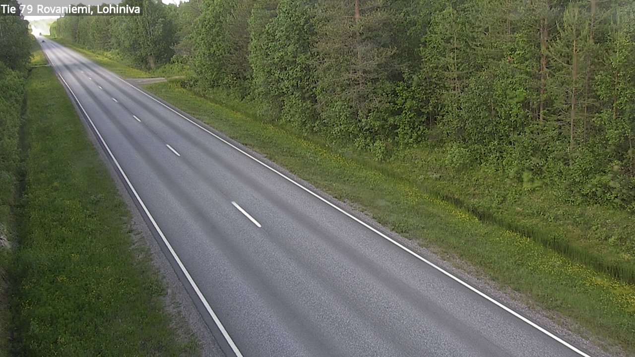 Weather Camera Image Väg 79 Rovaniemi Lohiniva, Rovaniemi, Lappi