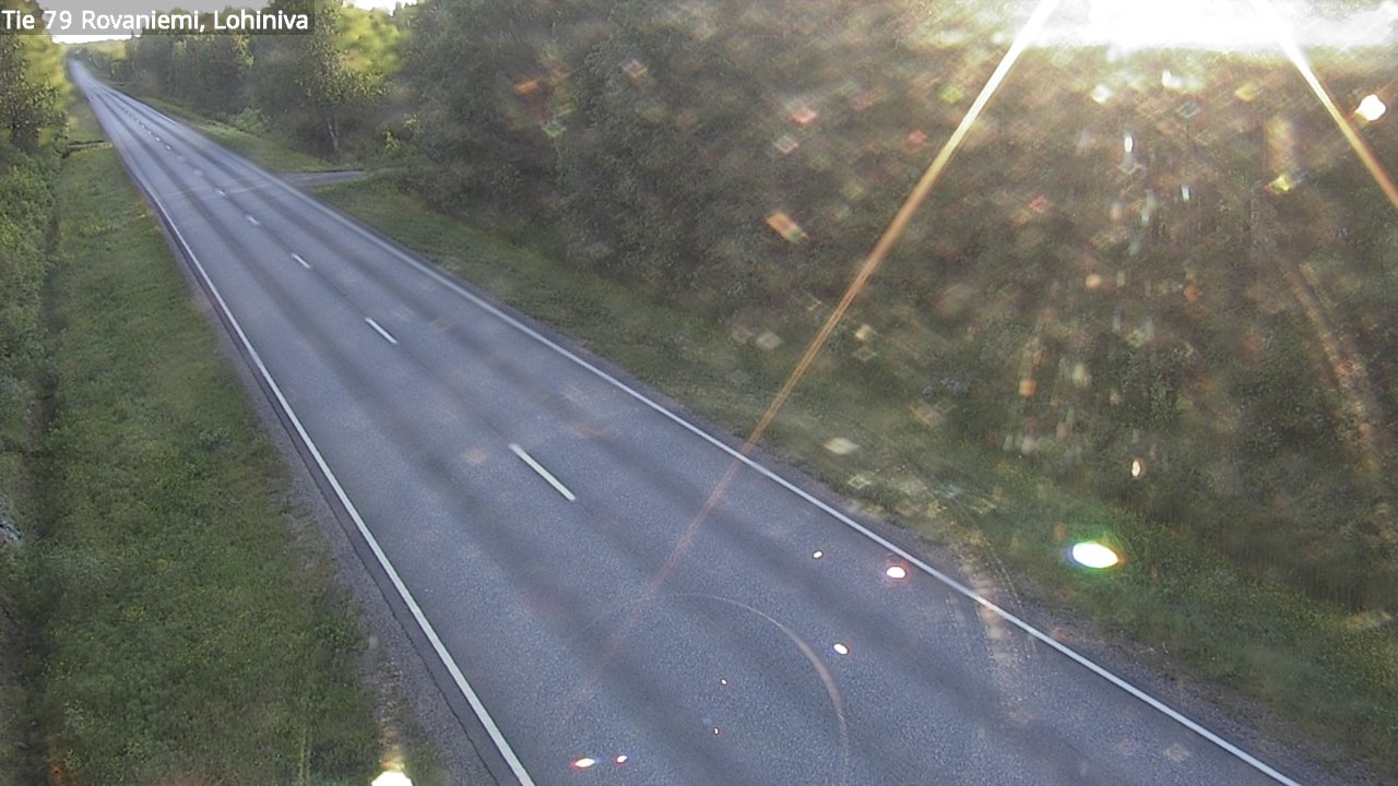 Weather Camera Image Väg 79 Rovaniemi Lohiniva, Rovaniemi, Lappi