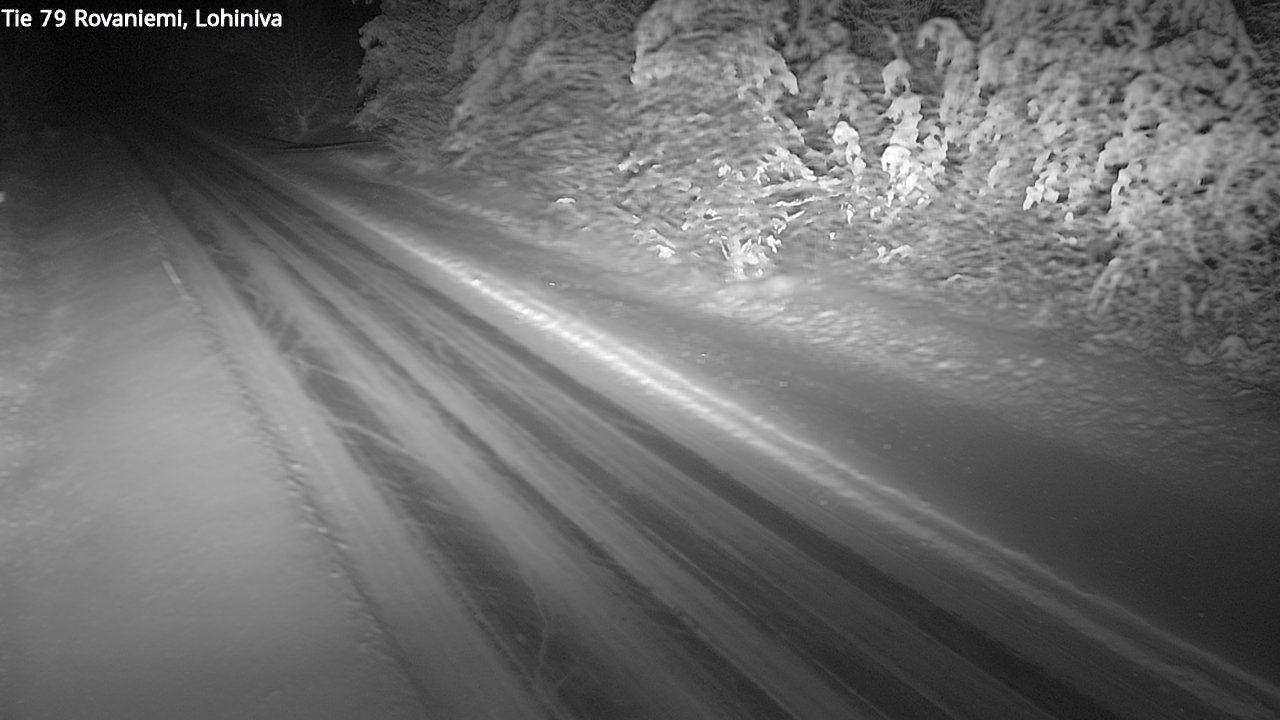Weather Camera Image Road 79 Rovaniemi Lohiniva, Rovaniemi, Lappi