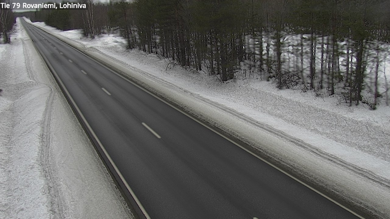 Weather Camera Image Väg 79 Rovaniemi Lohiniva, Rovaniemi, Lappi