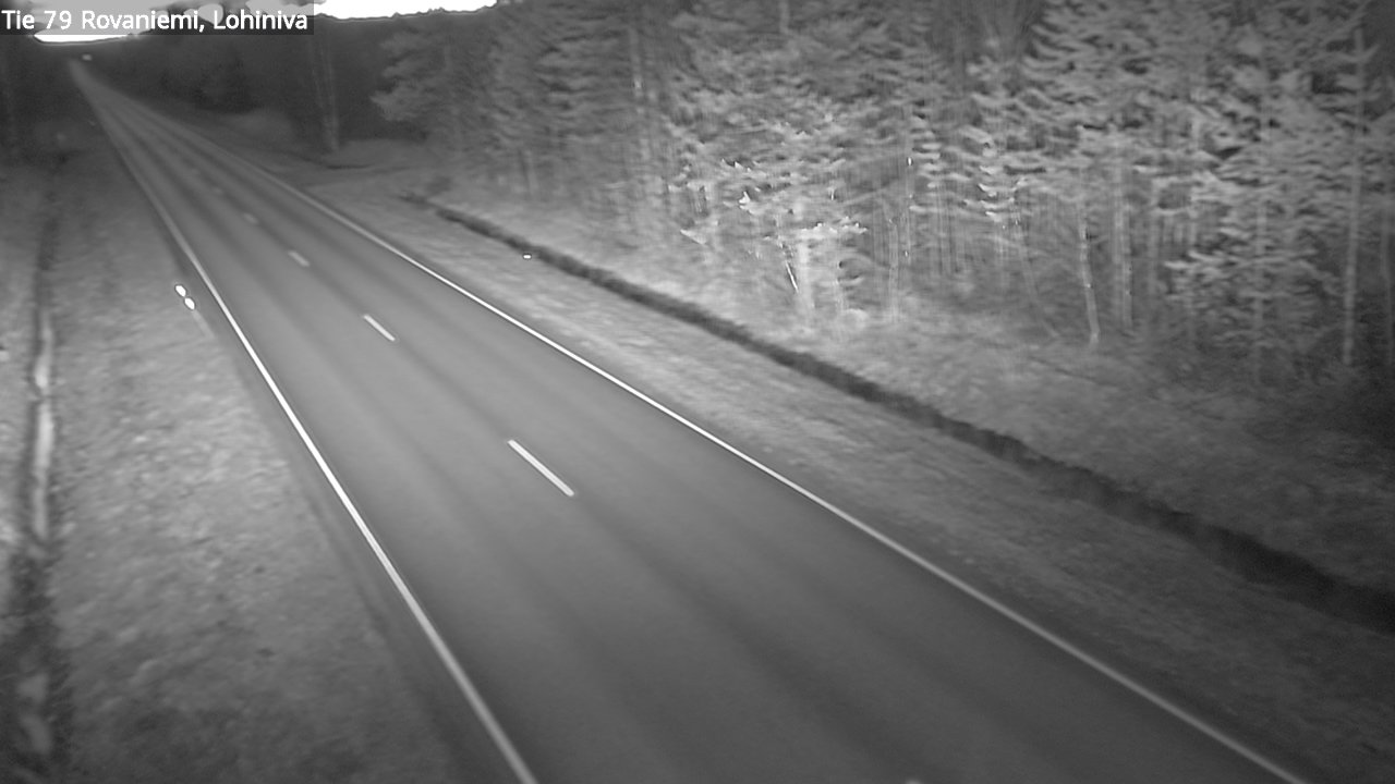 Weather Camera Image Road 79 Rovaniemi Lohiniva, Rovaniemi, Lappi