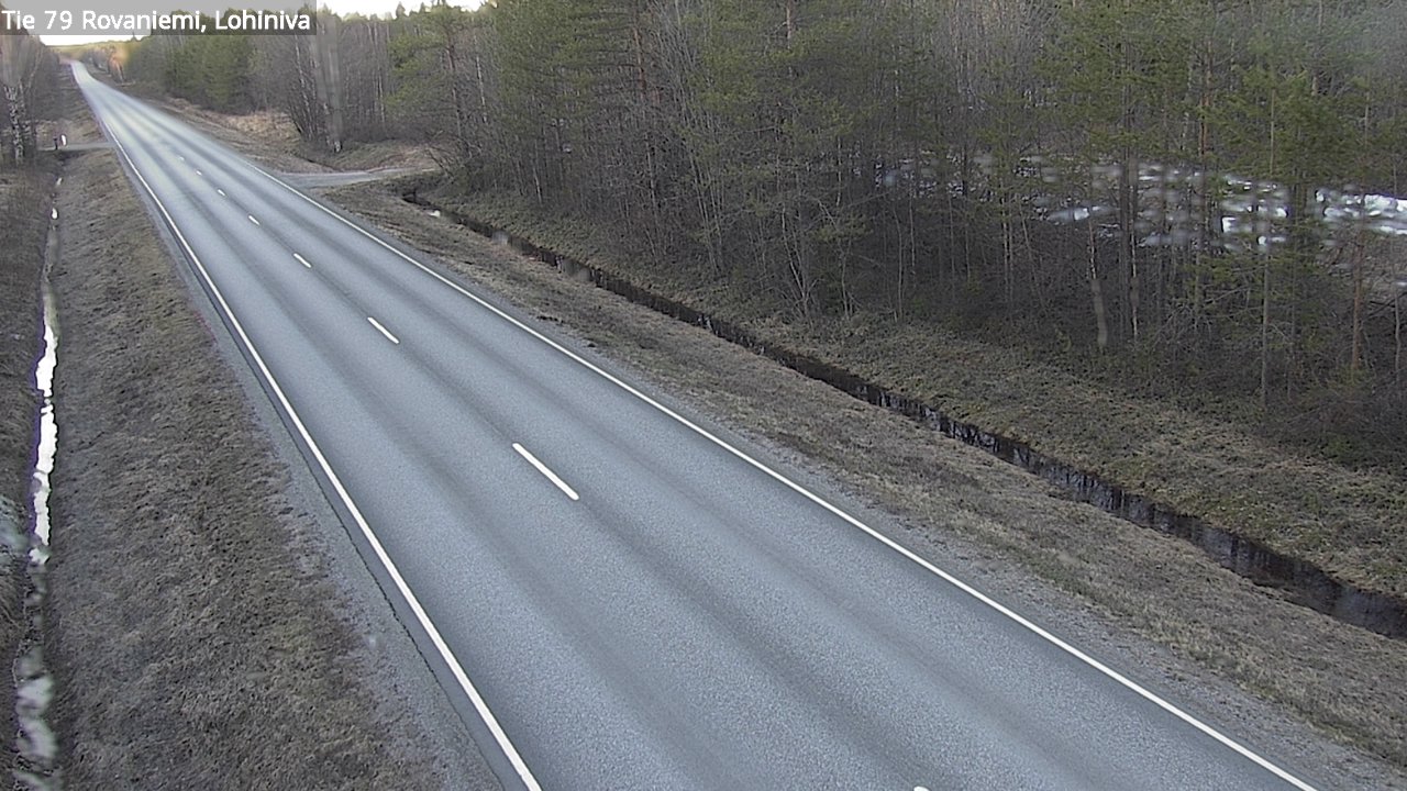 Weather Camera Image Road 79 Rovaniemi Lohiniva, Rovaniemi, Lappi