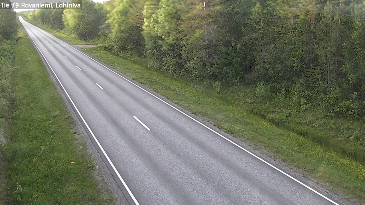 Weather Camera Image Väg 79 Rovaniemi Lohiniva, Rovaniemi, Lappi