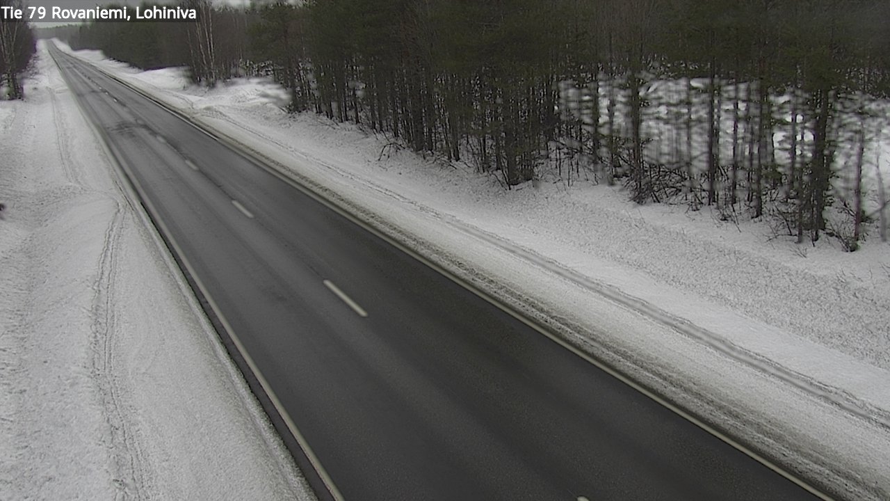 Weather Camera Image Road 79 Rovaniemi Lohiniva, Rovaniemi, Lappi