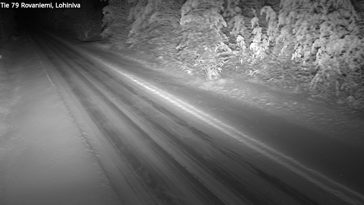 Weather Camera Image Road 79 Rovaniemi Lohiniva, Rovaniemi, Lappi