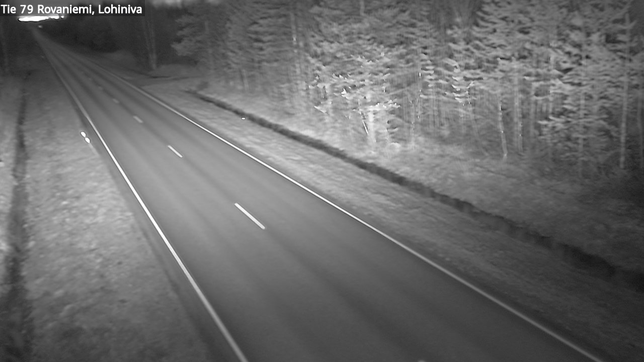 Weather Camera Image Road 79 Rovaniemi Lohiniva, Rovaniemi, Lappi