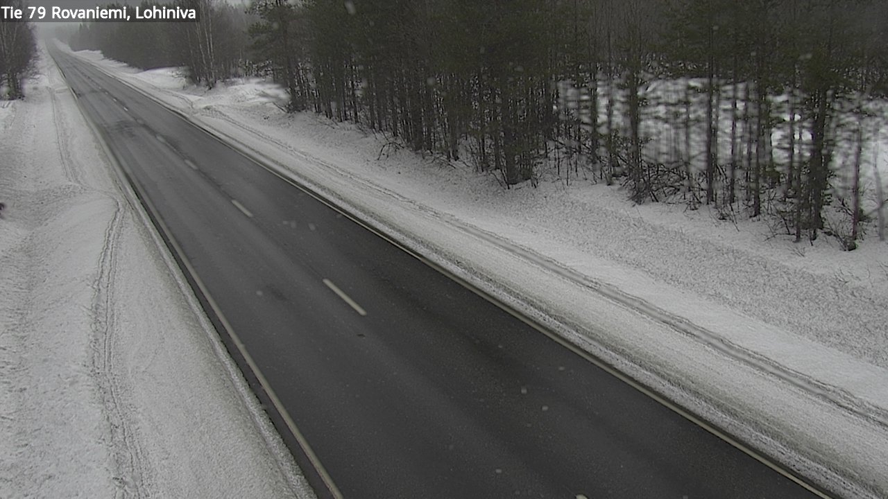 Weather Camera Image Road 79 Rovaniemi Lohiniva, Rovaniemi, Lappi