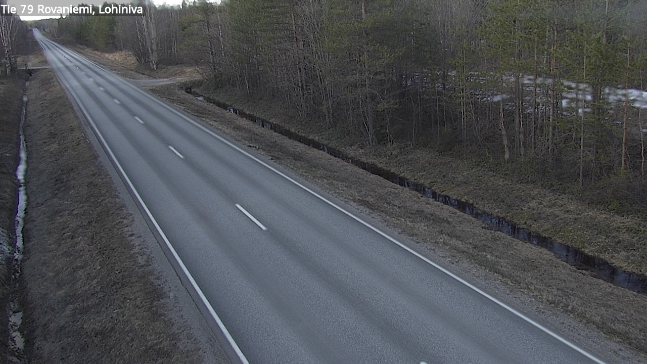 Weather Camera Image Road 79 Rovaniemi Lohiniva, Rovaniemi, Lappi