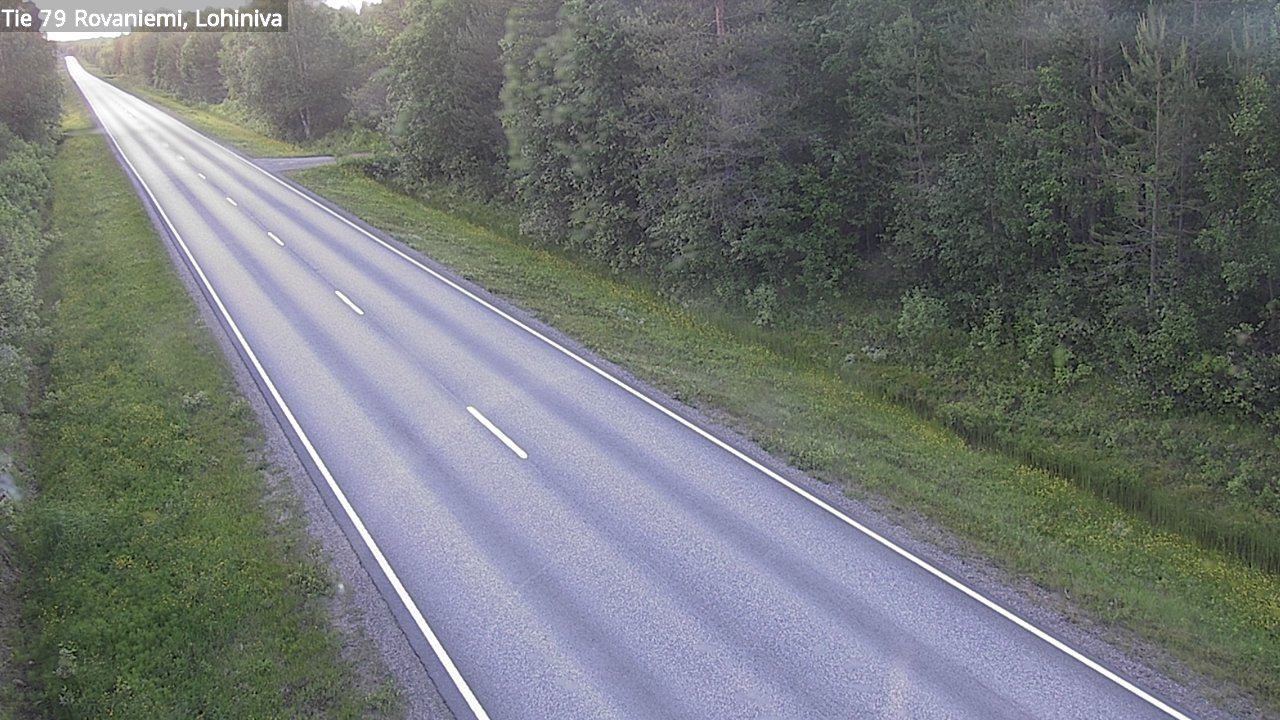 Weather Camera Image Väg 79 Rovaniemi Lohiniva, Rovaniemi, Lappi
