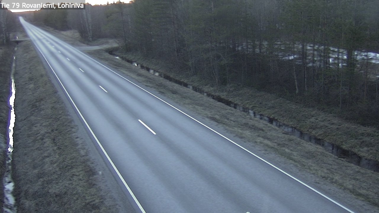 Weather Camera Image Road 79 Rovaniemi Lohiniva, Rovaniemi, Lappi