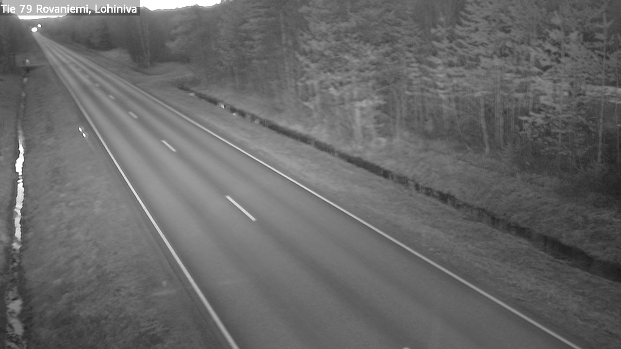 Weather Camera Image Road 79 Rovaniemi Lohiniva, Rovaniemi, Lappi