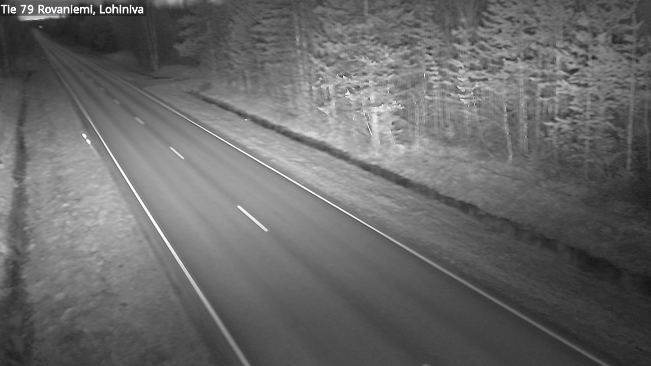 Weather Camera Image Road 79 Rovaniemi Lohiniva, Rovaniemi, Lappi