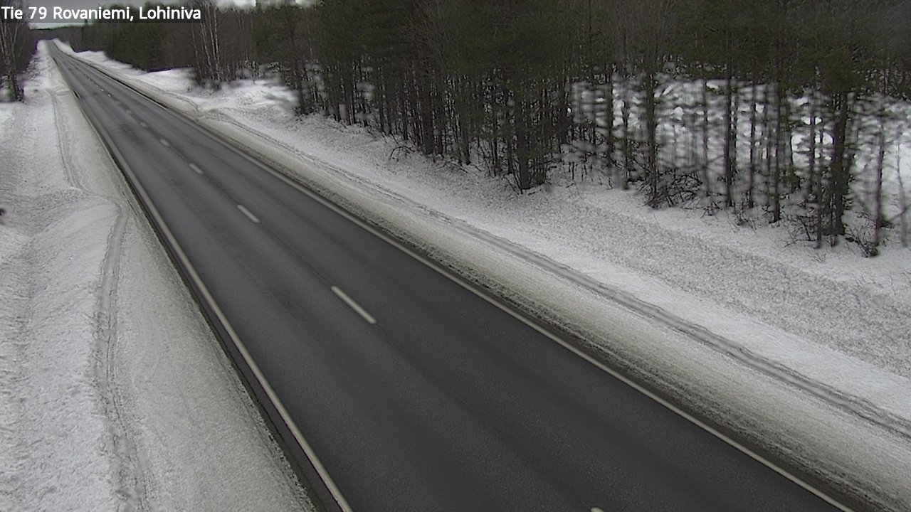 Weather Camera Image Väg 79 Rovaniemi Lohiniva, Rovaniemi, Lappi
