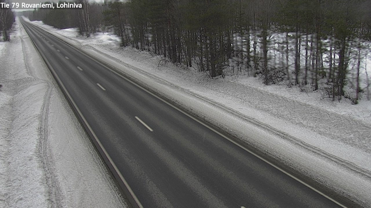 Weather Camera Image Road 79 Rovaniemi Lohiniva, Rovaniemi, Lappi