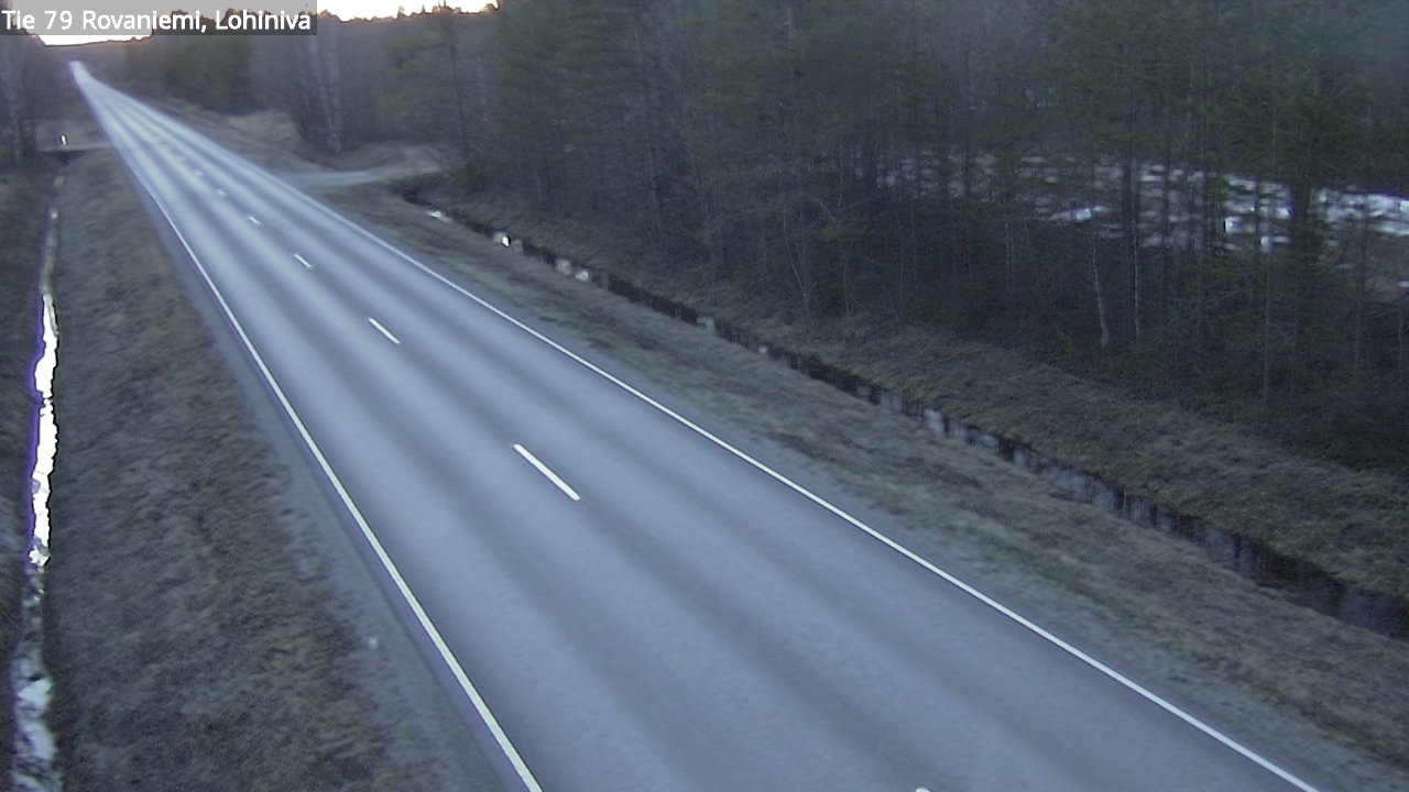 Weather Camera Image Road 79 Rovaniemi Lohiniva, Rovaniemi, Lappi