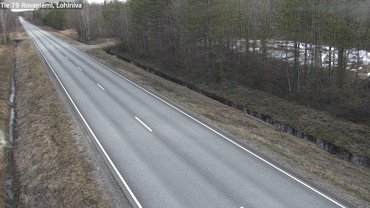 Weather Camera Image Road 79 Rovaniemi Lohiniva, Rovaniemi, Lappi