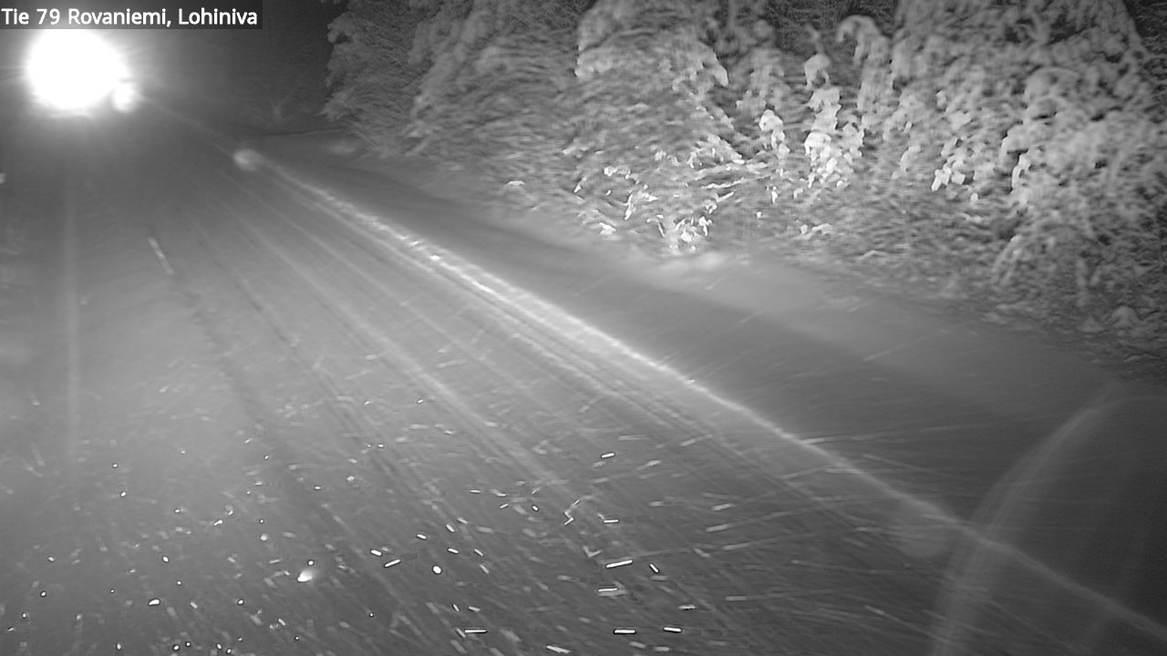 Weather Camera Image Road 79 Rovaniemi Lohiniva, Rovaniemi, Lappi