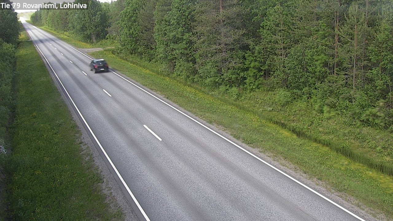 Weather Camera Image Väg 79 Rovaniemi Lohiniva, Rovaniemi, Lappi