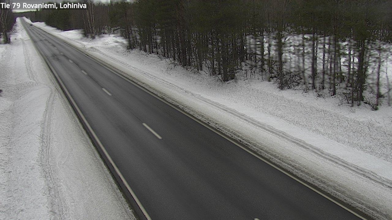 Weather Camera Image Väg 79 Rovaniemi Lohiniva, Rovaniemi, Lappi